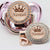 Rose Gold Pearl Personalized Pacifier (with crown)