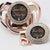 Rose Gold Black Personalized Pacifier